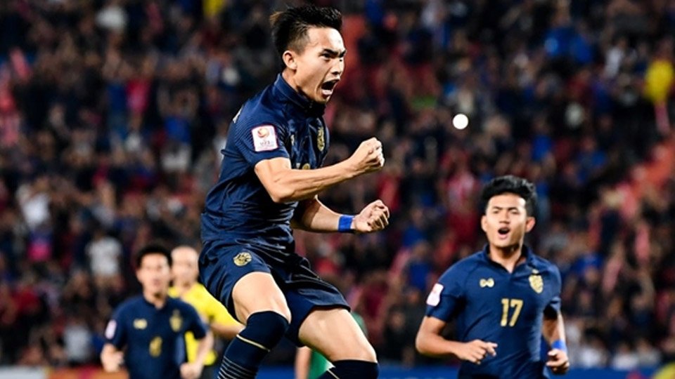 Jaroensak mở tỷ số cho U23 Thái Lan. Ảnh: AFC.