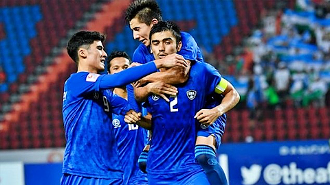 U23 Uzbekistan tỏ ra quá vượt trội so với đối thủ. (Ảnh: AFC)