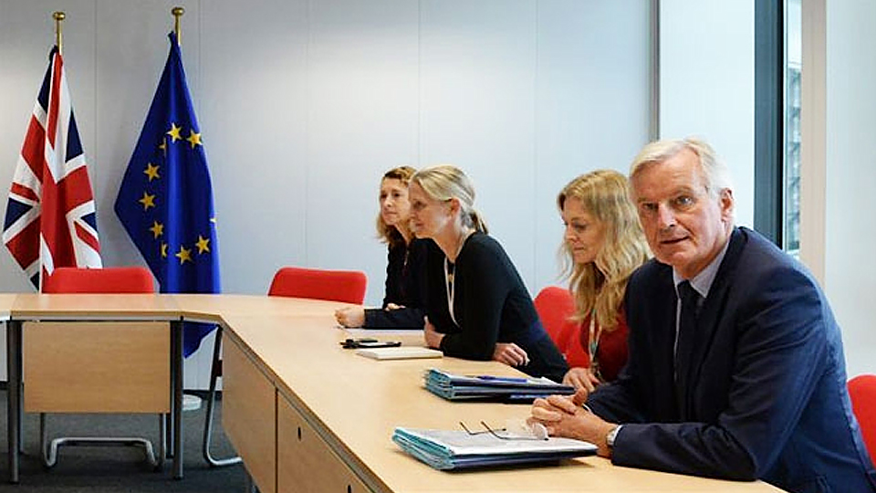 Các nhà đàm phán Brexit của EU tại một cuộc họp ở Brussels (Bỉ). Ảnh: EFE
