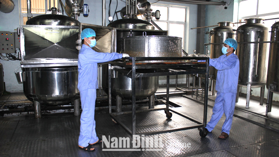 Dây chuyền chế biến khoai tây theo công nghệ hiện đại của Công ty TNHH Minh Dương, Cụm công nghiệp An Xá (thành phố Nam Định).