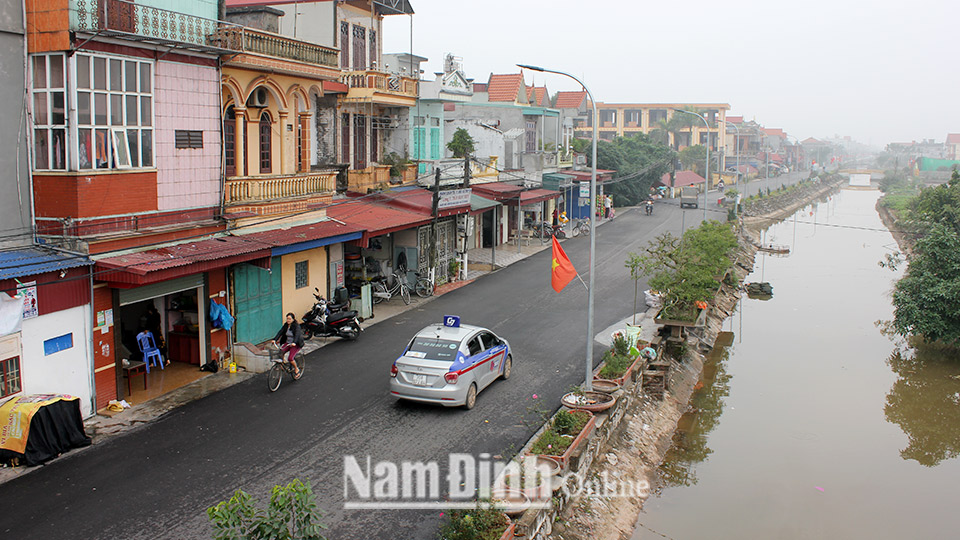 Một góc xã nông thôn mới Hải Quang.