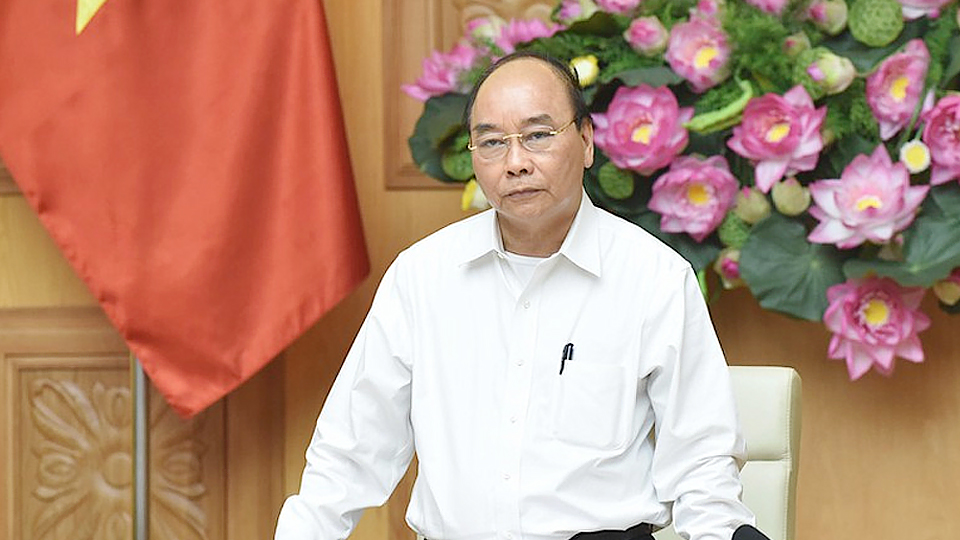  Thủ tướng Nguyễn Xuân Phúc chủ trì họp thường trực Chính phủ về phòng chống Covid-19.