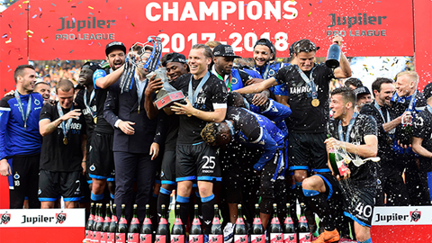 Club Brugge chính thức trở thành nhà vô địch mới của Bỉ.