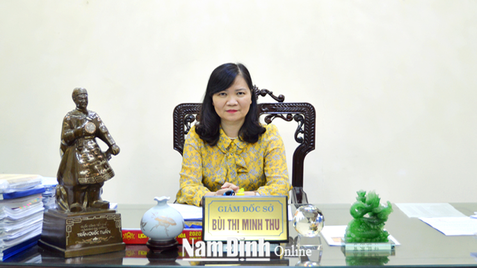 Đồng chí Bùi Thị Minh Thu, TUV, Giám đốc Sở Y tế.