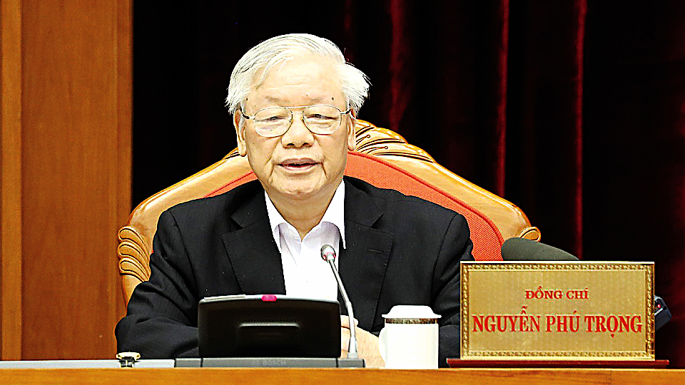 Tổng Bí thư, Chủ tịch nước Nguyễn Phú Trọng phát biểu chỉ đạo Hội nghị. Ảnh: Trí Dũng - TTXVN