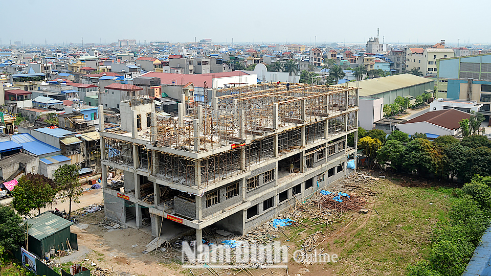 Thi công xây dựng Trung tâm thực hành tiền lâm sàng tại Trường Đại học Điều dưỡng Nam Định.