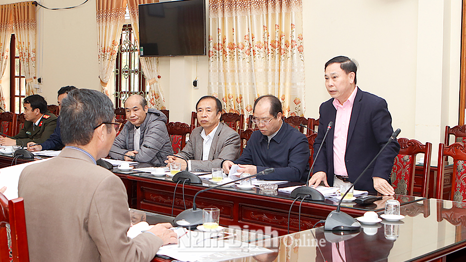 Ban Chỉ đạo thực hiện lộ trình BHYT toàn dân huyện Giao Thủy triển khai kế hoạch nâng cao chất lượng KCB BHYT trên địa bàn.