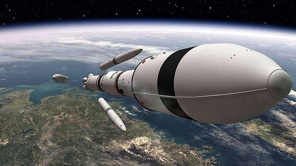 Minh họa UAE phóng tàu vũ trụ tới sao Hỏa. (Ảnh: Emirates Mars mission).