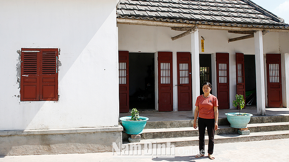 Căn nhà của ông Trần Mạnh Cừ, xóm 4, xã Xuân Hòa được hỗ trợ xây mới theo Quyết định 22/2013/QĐ-TTg của Thủ tướng Chính phủ.