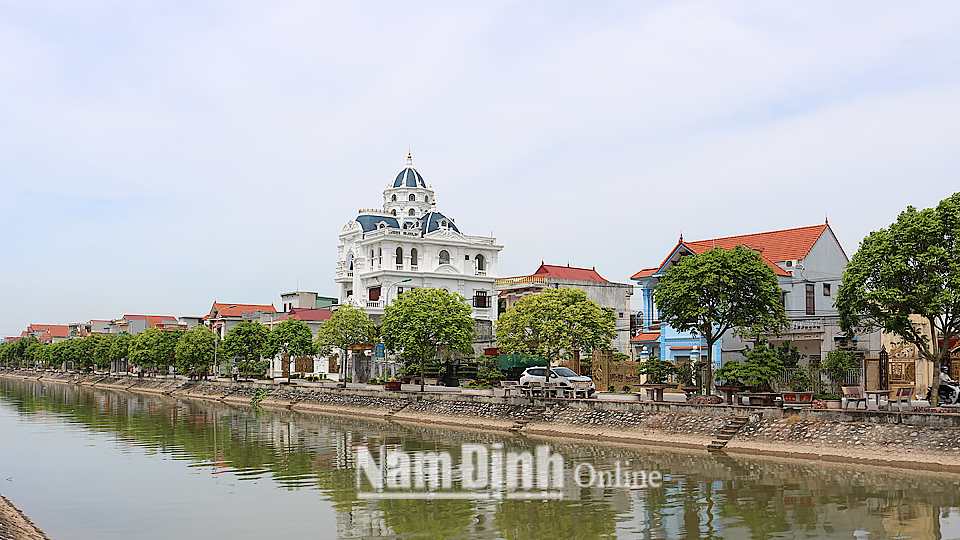 Một góc thị trấn Yên Định.