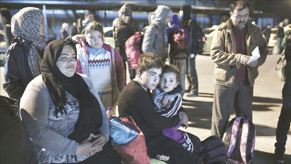 Người di cư trên đảo Lesvos, Hy Lạp.  Ảnh minh họa: AFP/TTXVN