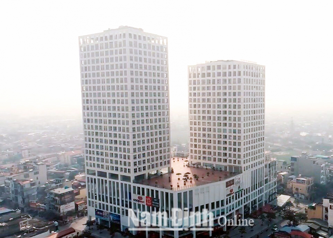 Toàn cảnh Trung tâm thương mại, căn hộ cao cấp, khách sạn tiêu chuẩn 5 sao Nam Định Tower.