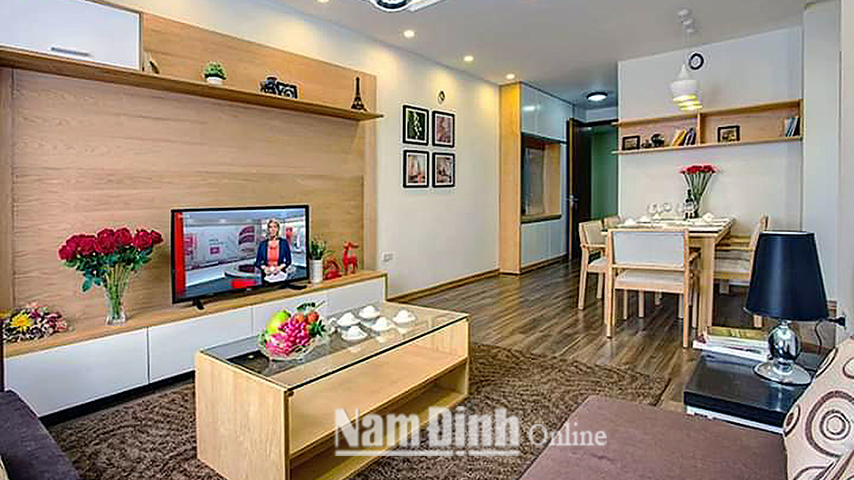 Không gian nội thất một căn hộ tại chung cư Nam Định Tower.
