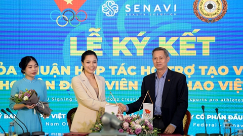  Lễ ký kết giữa Senavi với Ủy ban Olympic Việt Nam và Senavi với Liên đoàn Bắn súng Việt Nam.