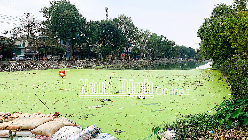 Người dân xả rác thải gây ô nhiễm và ảnh hưởng đến cảnh quan môi trường kênh T3-11 thuộc địa phận thành phố Nam Định.