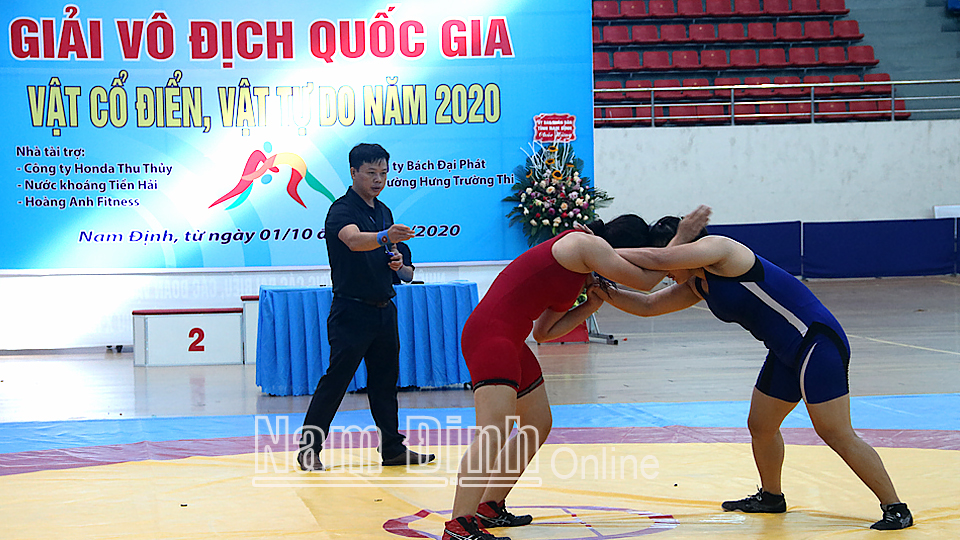 Giải vô địch quốc gia Vật tự do, Vật cổ điển năm 2020 được tổ chức tại Cung Thể thao tỉnh (thành phố Nam Định).