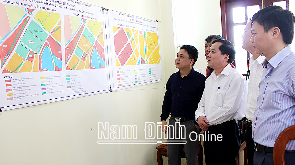 Công khai điều chỉnh quy hoạch chung xây dựng thành phố Nam Định đến năm 2025.
