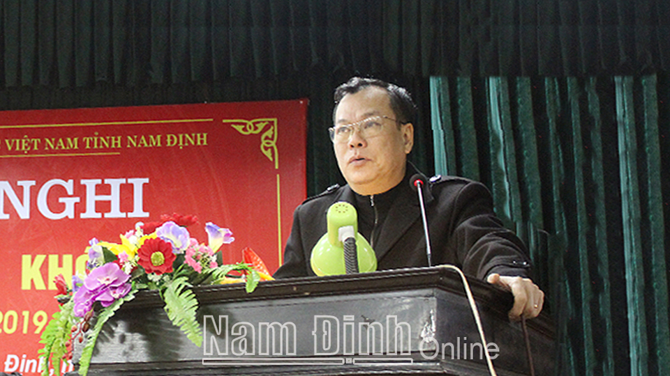 Đồng chí Lê Quốc Chỉnh, Phó Bí thư Thường trực Tỉnh ủy, Chủ tịch HĐND tỉnh phát biểu chỉ đạo tại hội nghị.