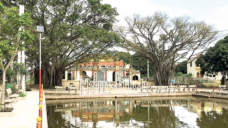 Nông thôn mới kiểu mẫu thôn 5, xã Trực Thuận, huyện Trực Ninh.