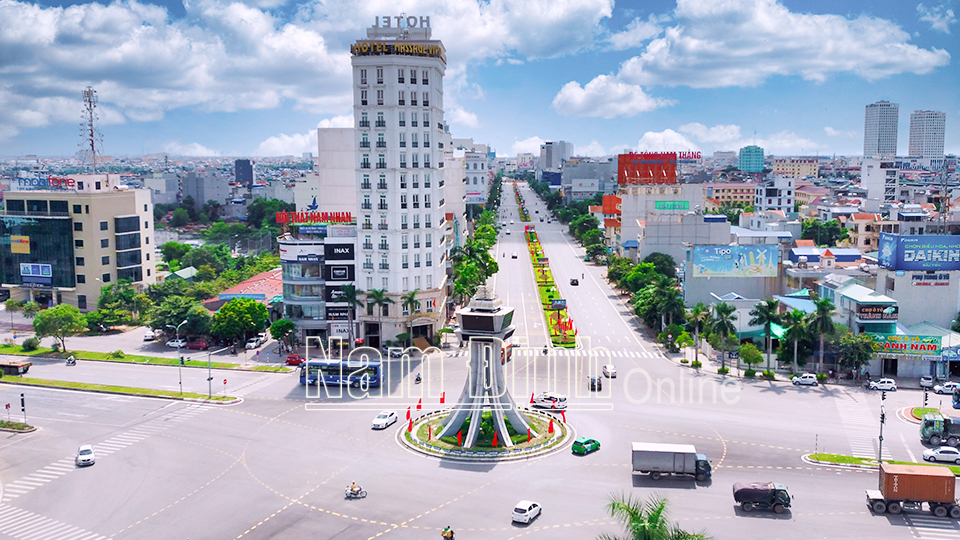 Một góc thành phố Nam Định.  Ảnh: Viết Dư