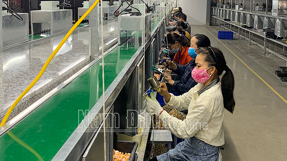 Nhờ sự hỗ trợ tích cực của các cấp chính quyền, ngành chức năng, Công ty TNHH Quốc tế KAM FUNG Việt Nam đã nhanh chóng hoàn tất đưa nhà máy sản xuất đồ chơi trẻ em vào hoạt động tại CCN Thịnh Lâm (Giao Thủy). 