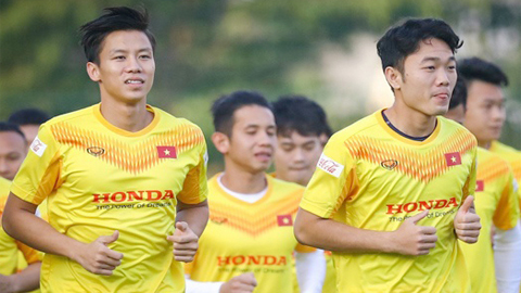 Tuyển Việt Nam đang đứng đầu bảng G với thành tích bất bại sau năm trận, giành 11 điểm. (Ảnh: VFF)