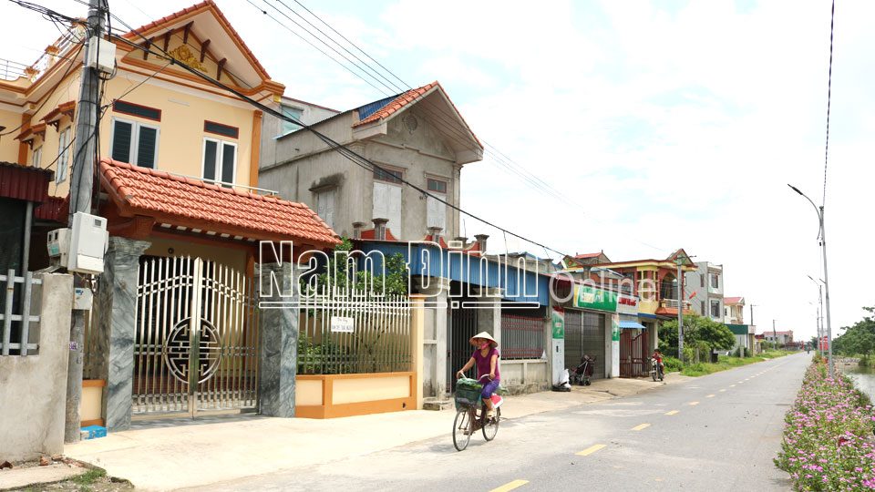 Khu dân cư nông thôn mới “sáng - xanh - sạch - đẹp” xã Yên Khánh.