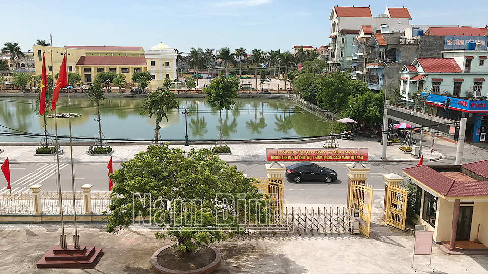 Một góc thị trấn Ngô Đồng, huyện Giao Thủy.