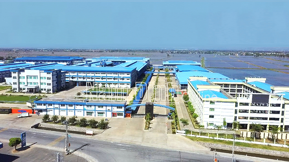 Công ty TNHH Golden Victory Việt Nam, xã Nghĩa Minh đầu tư xây dựng cơ sở hạ tầng khang trang, hiện đại.  Ảnh: Do cơ sở cung cấp