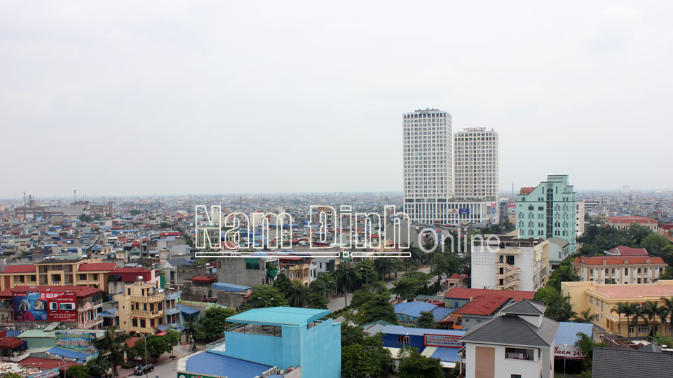 Một góc thành phố Nam Định hôm nay.