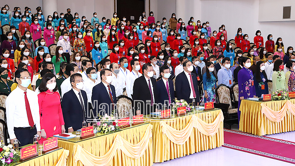 6117: Quang cảnh Đại hội đại biểu Phụ nữ tỉnh Nam Định lần thứ XVII, nhiệm kỳ 2021-2026