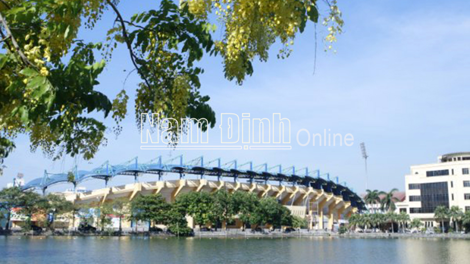 Sân vận động Thiên Trường (thành phố Nam Định). Ảnh: Việt Thắng