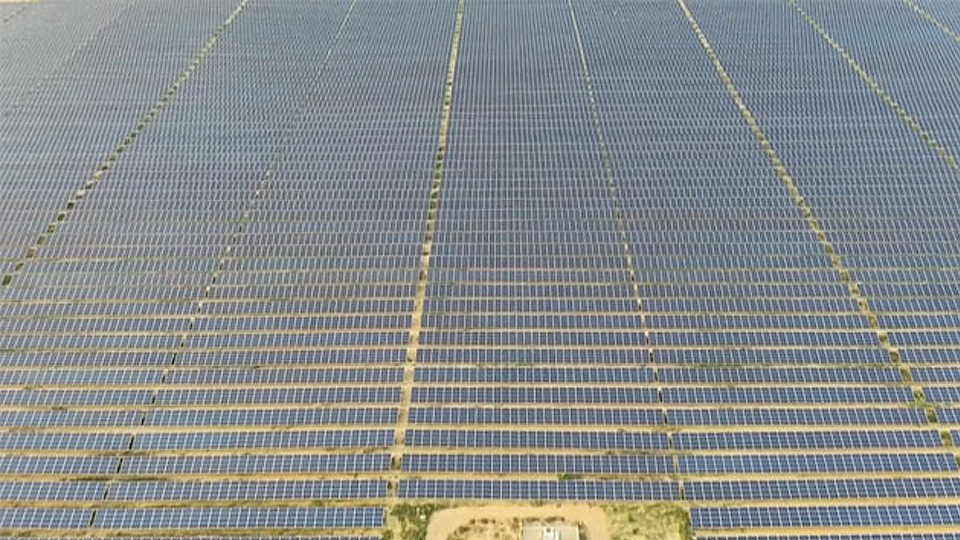  Khoảng 10 triệu tấm pin mặt trời đã được lắp đặt ở rìa sa mạc Thar.