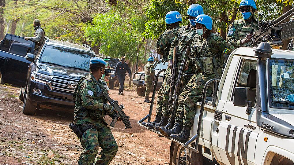 Lực lượng gìn giữ hòa bình Liên hợp quốc được triển khai tại CH Trung Phi. Ảnh: Getty Images.