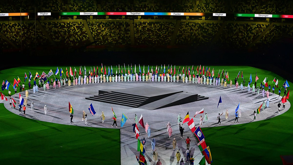 Quang cảnh lễ bế mạc Olympic Tokyo 2020 tại sân vận động Olympic ở Tokyo, Nhật Bản 8-2021. Ảnh: AFP/TTXVN