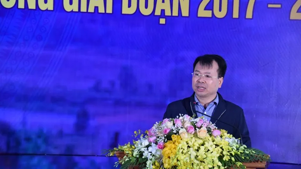 Ông Nguyễn Văn Trường - Giám đốc doanh nghiệp Xây dựng Xuân Trường đơn vị thi công xây dựng đoạn Cao Bồ - Mai Sơn