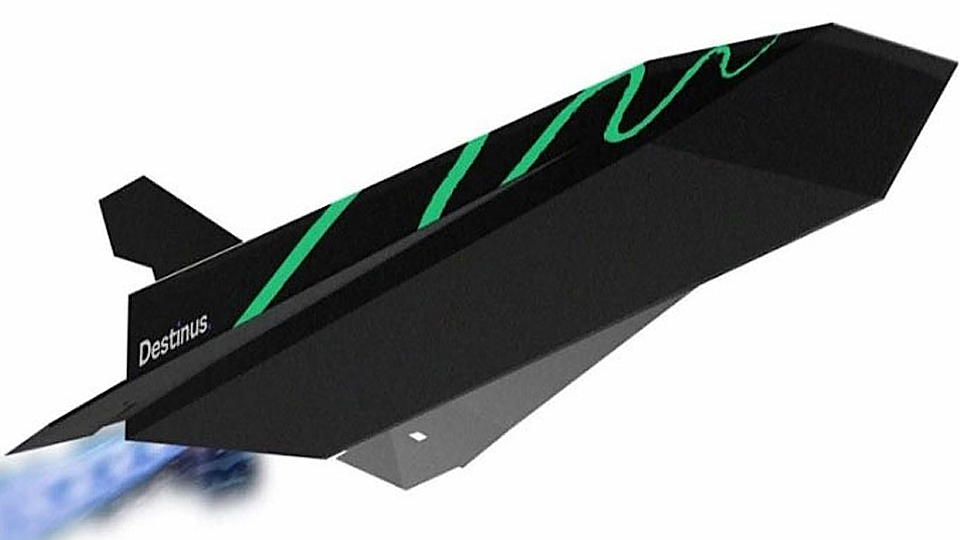 Thiết kế của nguyên mẫu máy bay siêu thanh Jungfrau. (Ảnh: Destinus)