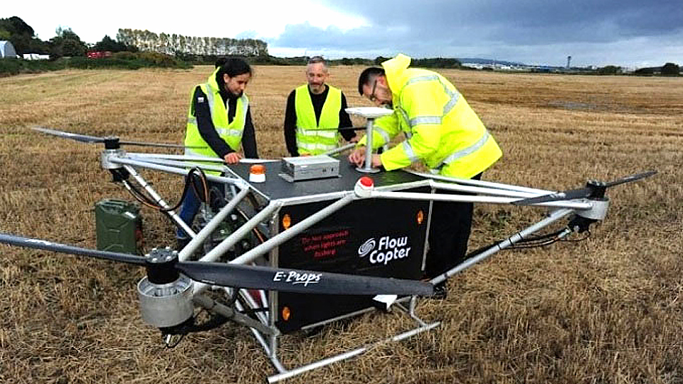 Flowcopter bắt đầu thử nghiệm mẫu drone thủy lực. (Ảnh: Flowcopter)
