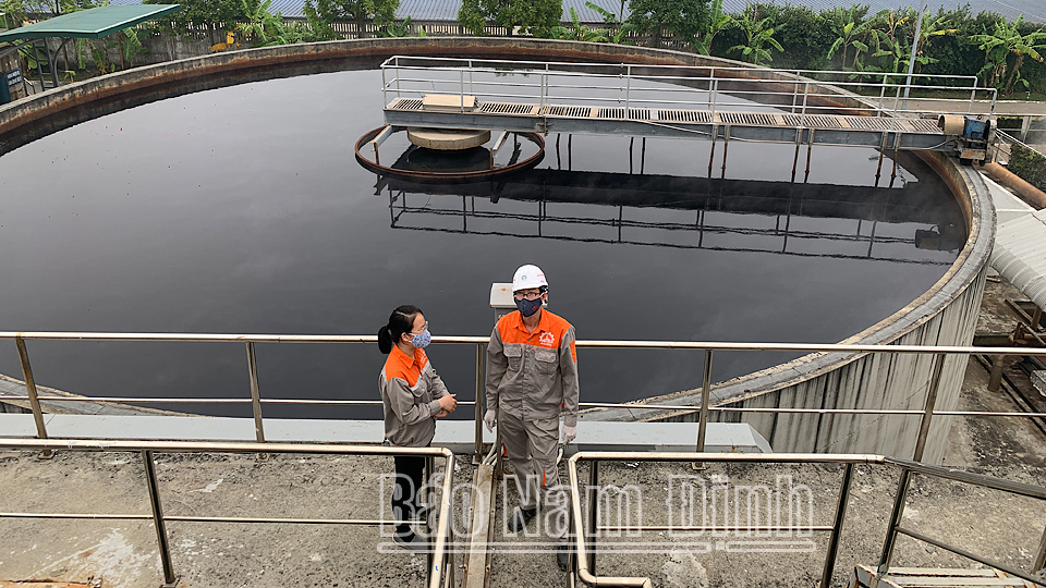 Khu thu gom, xử lý nước thải công nghiệp (Nhà máy xử lý nước thải Khu công nghiệp Bảo Minh, huyện Vụ Bản).