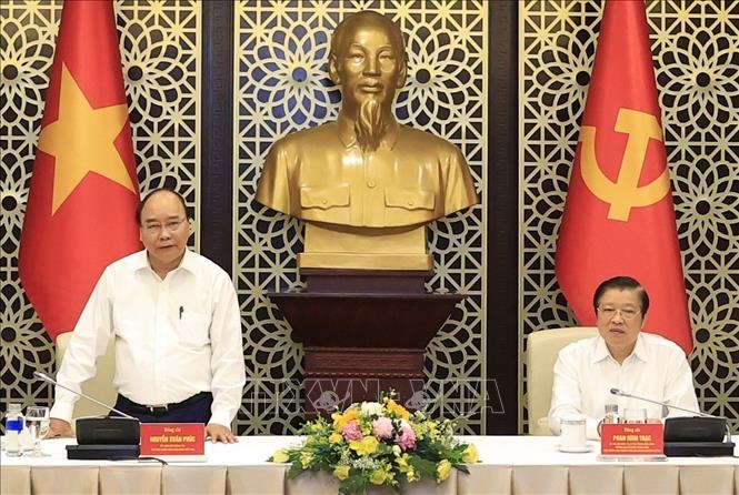 Chủ tịch nước Nguyễn Xuân Phúc phát biểu. Ảnh: Thống Nhất/TTXVN