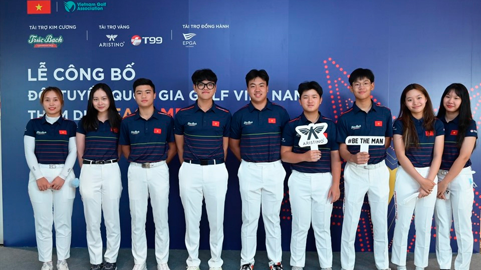 Những gương mặt còn rất trẻ của đội tuyển golf Việt Nam tham dự SEA Games 31.