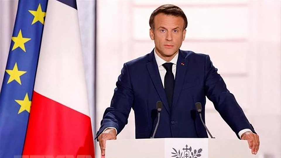 Tổng thống tái đắc cử Pháp Emmanuel Macron. (Ảnh: AFP/TTXVN)