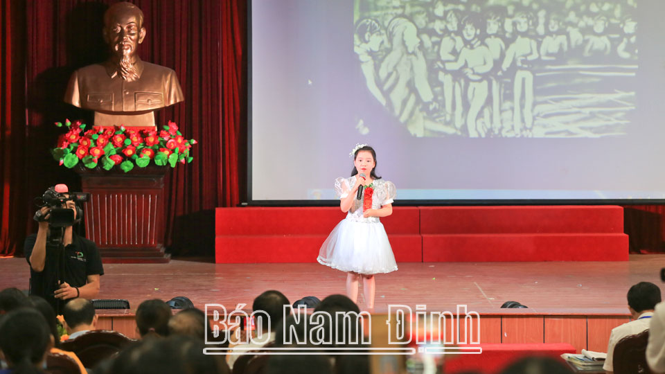Phần thi của thí sinh đến từ Phòng GD và ĐT huyện Xuân Trường.