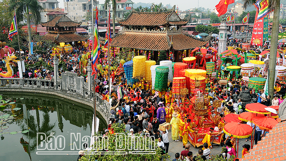 Lễ hội Phủ Dầy, xã Kim Thái được công nhận Di sản văn hóa Phi vật thể quốc gia.