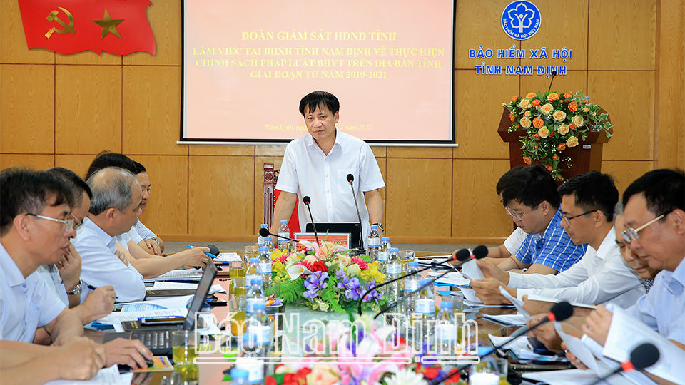 Đồng chí Mai Thanh Long, TUV, Phó Chủ tịch HĐND tỉnh kết luận tại buổi làm việc.