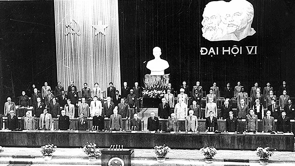 Đại hội đại biểu toàn quốc lần thứ VI của Đảng họp tại Hà Nội (Ảnh tư liệu)