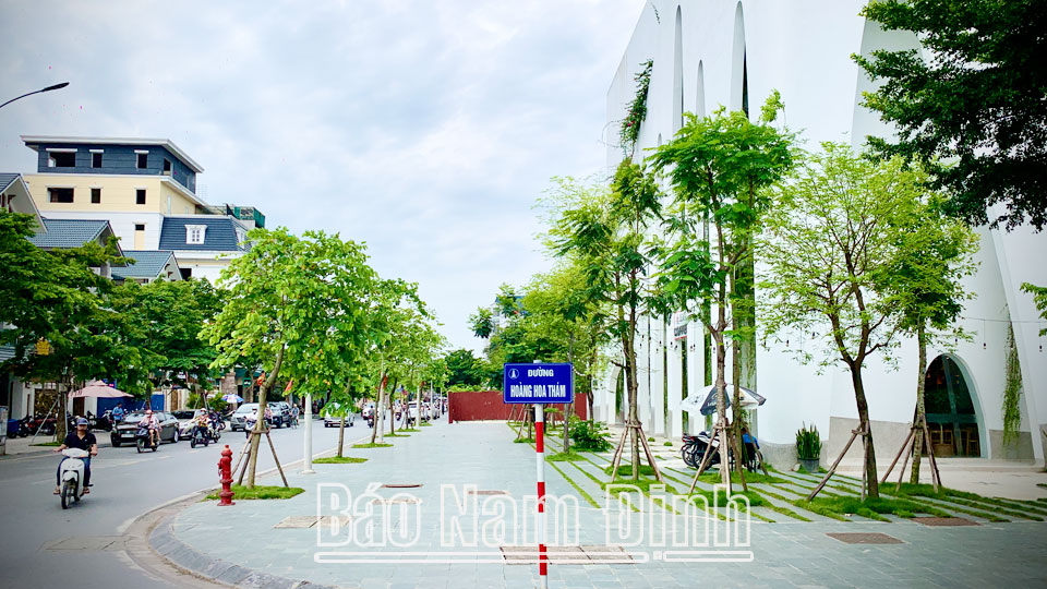 Thành phố Nam Định quan tâm đảm bảo không gian xanh trong phát triển đô thị.