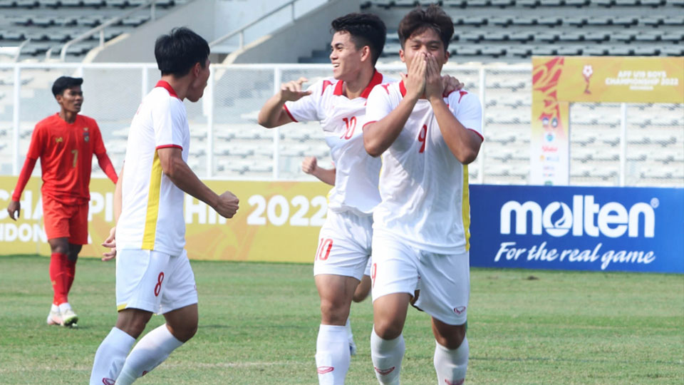 U19 Việt Nam có thế trận thuận lợi khi sớm có bàn dẫn trước. Ảnh: Trần Tiến