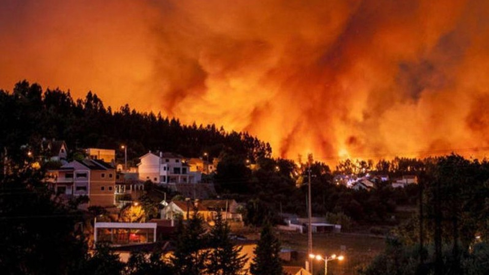 Hình ảnh vụ hỏa hoạn nghiêm trọng tại Công viên quốc gia Peneda-Geres, Bồ Đào Nha. (Nguồn: EPA/Báo Thế giới và Việt Nam)