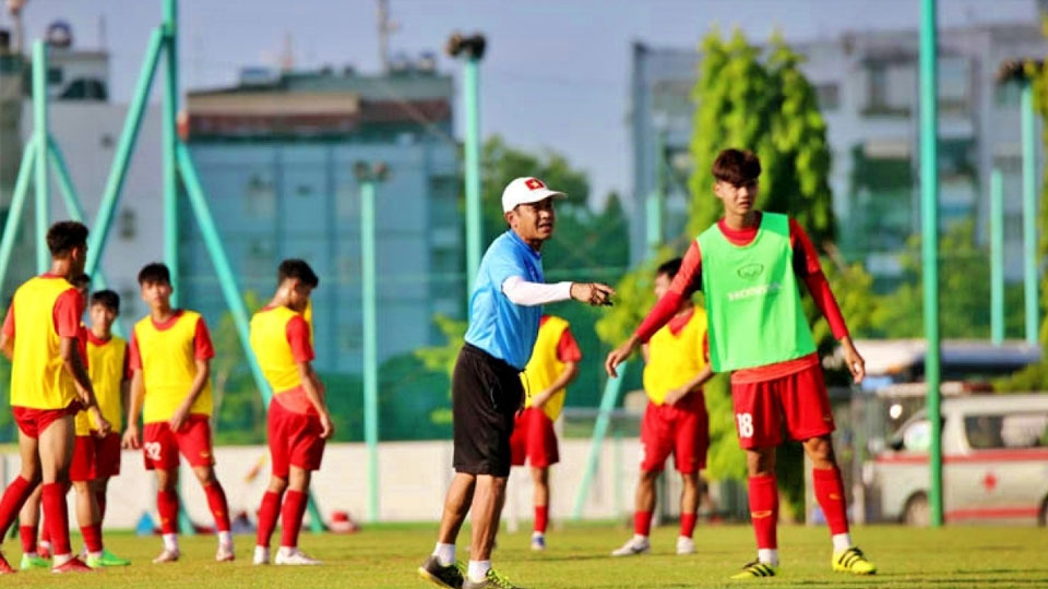 Thầy trò HLV Đinh Thế Nam được tạo điều kiện tối đa để chuẩn bị cho vòng loại U20 châu Á 2023 (Ảnh: VFF)